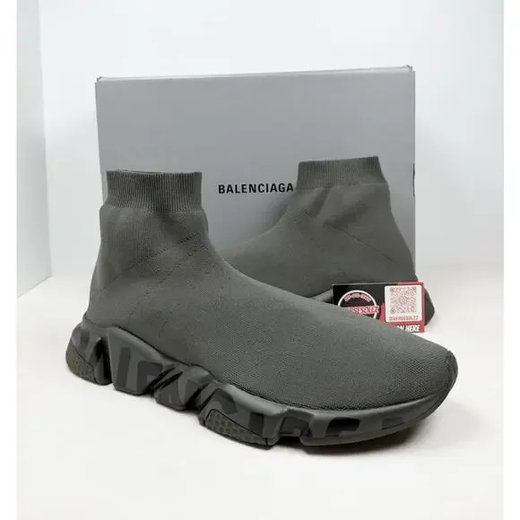 Size 46EU/13US - Balenciaga Speed Olive Graffiti Trainers🫒 NEW/RETAIL $1K!